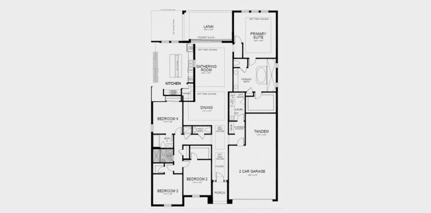 Adosado en THE CANYONS AT HIGHLAND RANCH en Clermont, Florida 4 dormitorios, 256 m2 № 102886