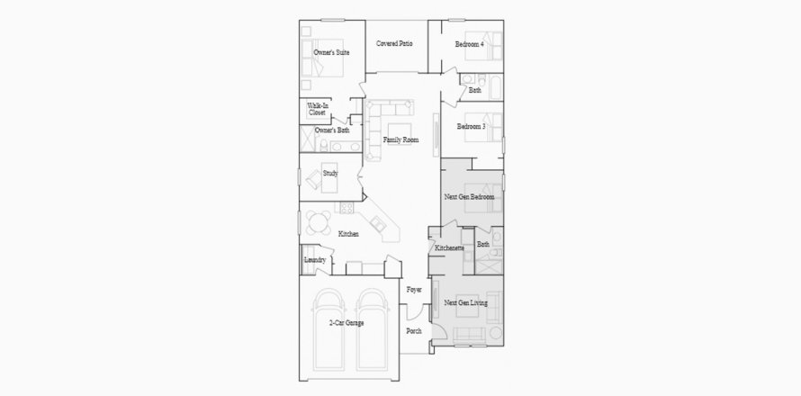 Touwnhouse à TRINITY LAKES à Groveland, Floride 4 chambres, 196 m2 № 102862