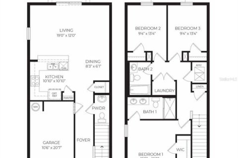 Townhouse in Saint Cloud, Florida 3 bedrooms, 135.92 sq.m. № 1615902 - photo 2