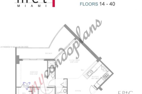 Condominio en alquiler en Miami, Florida, 1 dormitorio, 71.53 m2 № 1747985 - foto 15