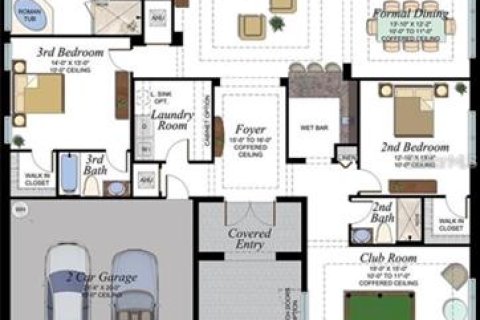 Villa ou maison à vendre à Wesley Chapel, Floride: 3 chambres, 295.99 m2 № 2431701 - photo 30