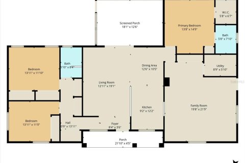 Casa en venta en Lecanto, Florida, 3 dormitorios, 180.6 m2 № 2096978 - foto 3