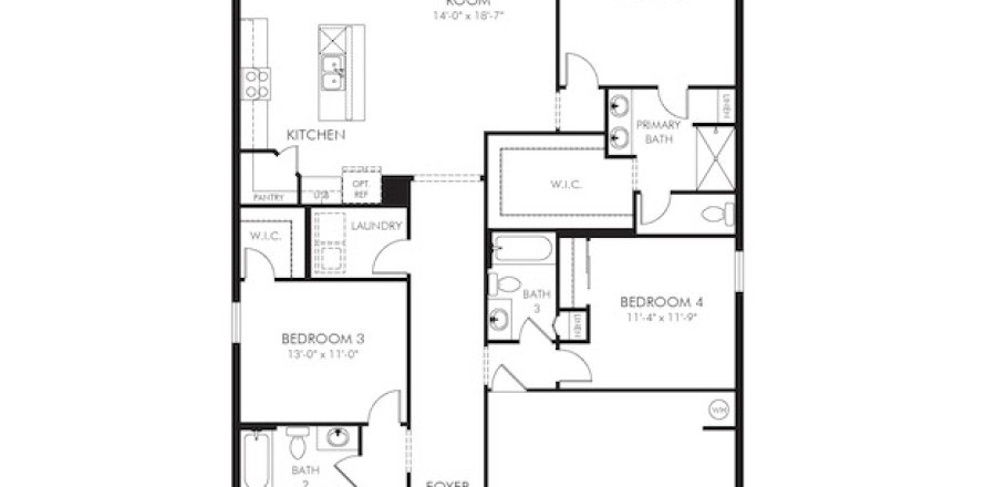House in Auburndale, Florida 4 bedrooms, 184.69 sq.m. № 1793165
