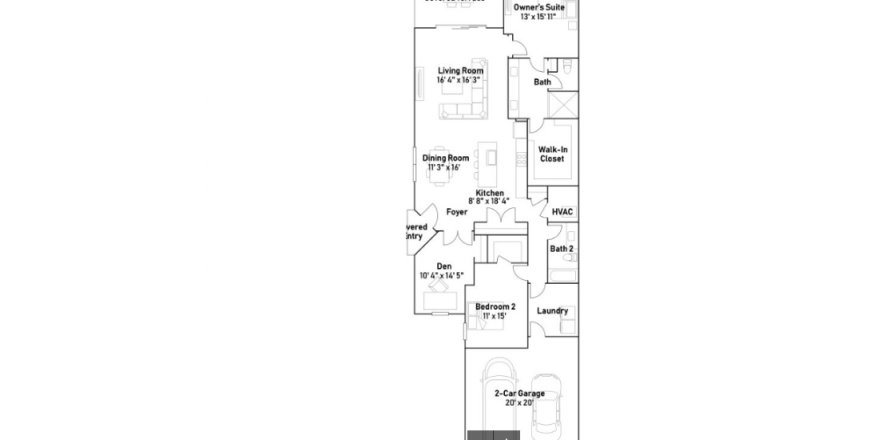 Townhouse in Arden - The Twin Homes Collection in Loxahatchee Groves, Florida 2 bedrooms, 169 sq.m. № 641824