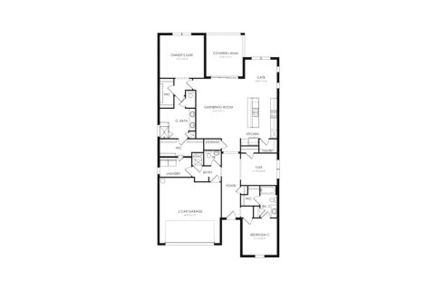 Планировка виллы или дома «193SQM» 2 спальни в ЖК DEL WEBB LAKEWOOD RANCH