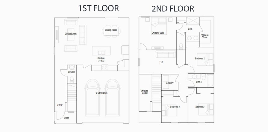 House in EPPERSON in Wesley Chapel, Florida 4 bedrooms, 174 sq.m. № 196038