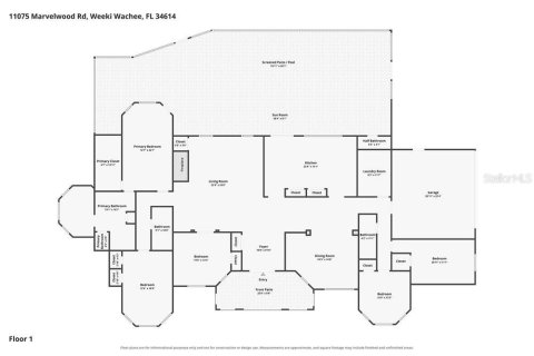 Villa ou maison à louer à Weeki Wachee, Floride: 5 chambres, 317.35 m2 № 2408842 - photo 2