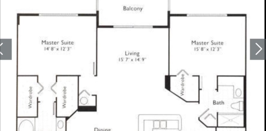 Condo à Highland Beach, Floride, 2 chambres № 925371