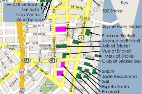 Снять в аренду кондоминиум в Майами, Флорида 1 спальня, 98.1м2, № 1972586 - фото 4