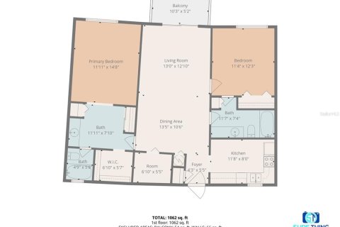 Condo in Daytona Beach, Florida, 2 bedrooms № 2393588 - photo 5