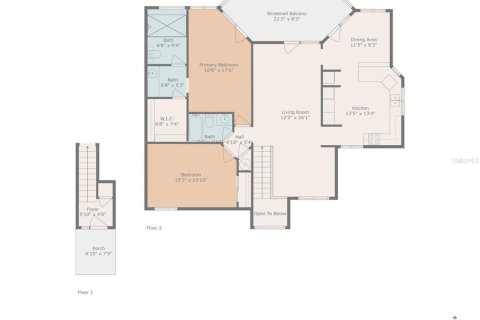 Condo in Daytona Beach, Florida, 2 bedrooms  № 1801411 - photo 24
