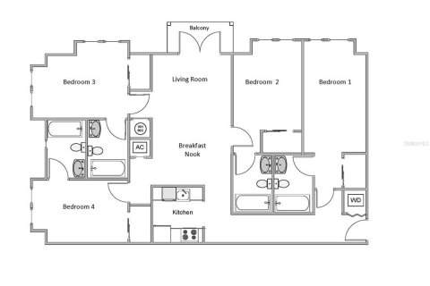 Copropriété à vendre à Gainesville, Floride: 4 chambres, 132.29 m2 № 1903562 - photo 24