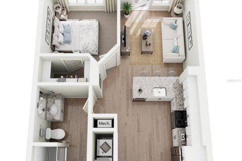 Villa ou maison à louer à Apopka, Floride: 1 chambre, 70.05 m2 № 2387664 - photo 5