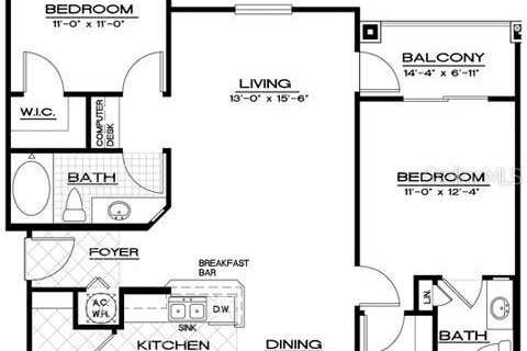 Снять в аренду кондоминиум в Тампа, Флорида 5 комнат, 97.08м2, № 1893629 - фото 26