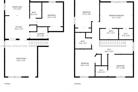 Villa ou maison à vendre à Cutler Bay, Floride: 5 chambres, 191.47 m2 № 2174115 - photo 23