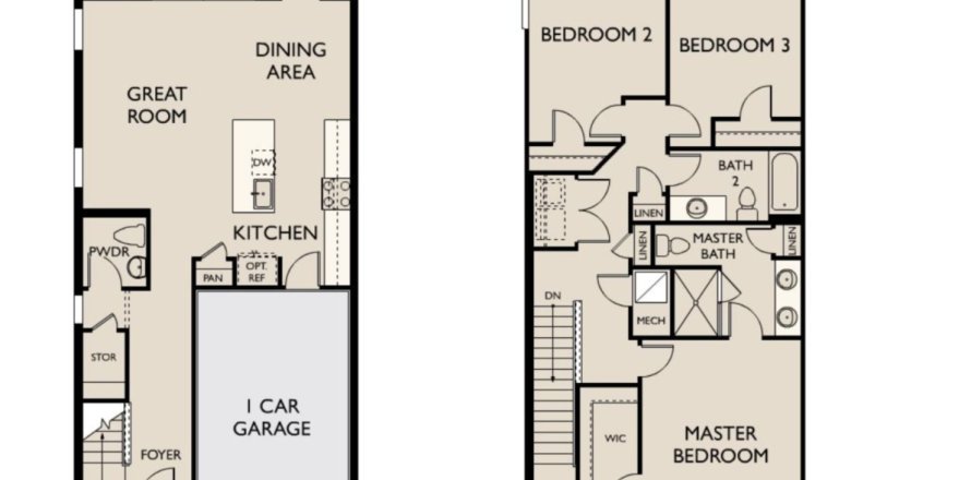 Townhouse in The Enclaves at Festiva in Davenport, Florida 3 rooms, 154 sq.m. № 302548