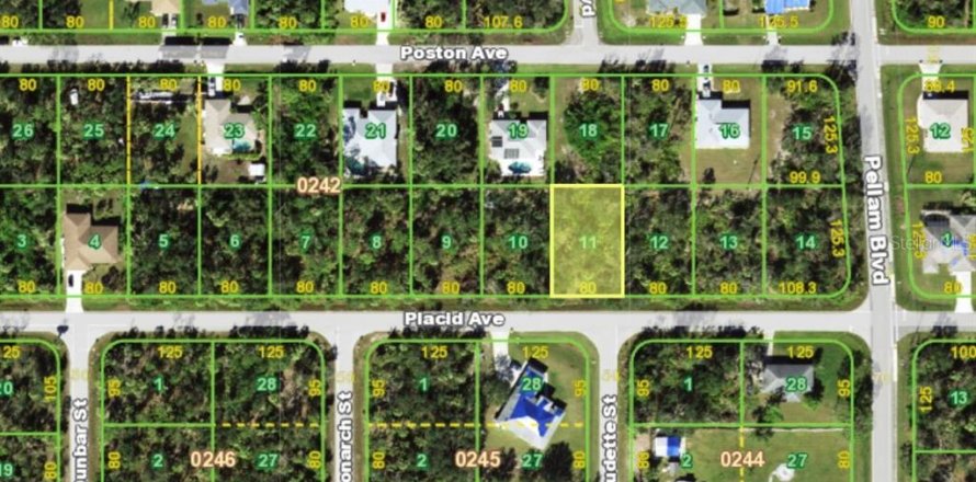 Terreno en Port Charlotte, Florida № 2161105