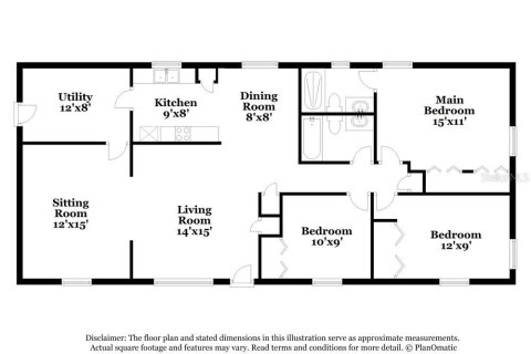 Villa ou maison à louer à Eustis, Floride: 3 chambres, 120.4 m2 № 2406976 - photo 2
