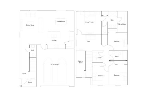 Планировка виллы или дома «173SQM» 4 спальни в ЖК BERRY BAY