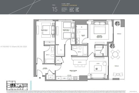 Condo in Miami, Florida, 3 bedrooms  № 1352187 - photo 30