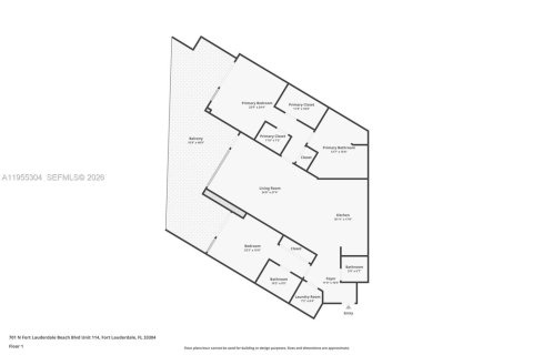 Condominio en venta en Fort Lauderdale, Florida, 2 dormitorios, 139.45 m2 № 2010735 - foto 20
