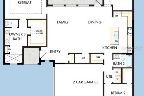 House in Apollo Beach, Florida 2 bedrooms, 156.73 sq.m. № 2167158 - photo 3
