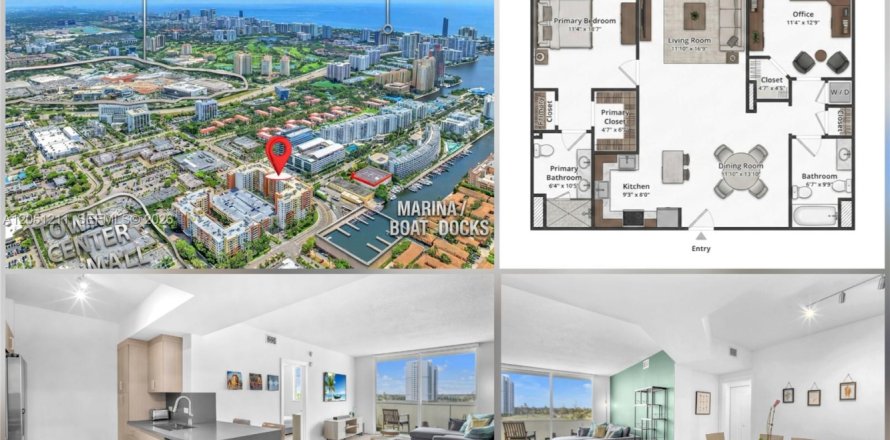 Condominio en Aventura, Florida, 2 dormitorios  № 2254058