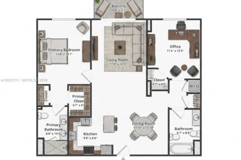 Condominio en venta en Aventura, Florida, 2 dormitorios, 99.78 m2 № 2254058 - foto 6
