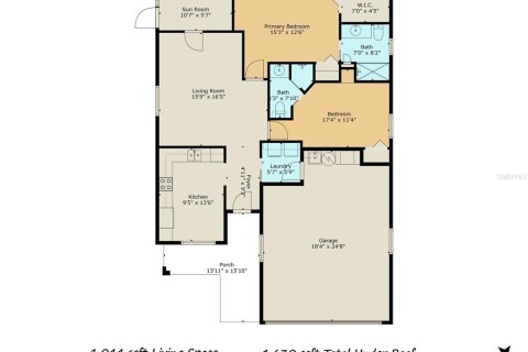 House in Crystal River, Florida 2 bedrooms, 96.99 sq.m. № 1917969 - photo 8