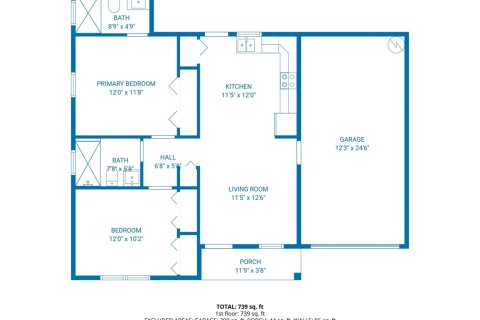 House in Lake Placid, Florida 2 bedrooms, 120.49 sq.m. № 2250078 - photo 22