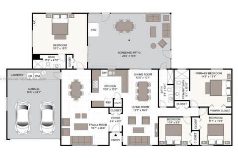 House in Miami, Florida 4 bedrooms, 193.98 sq.m. № 2384894 - photo 30