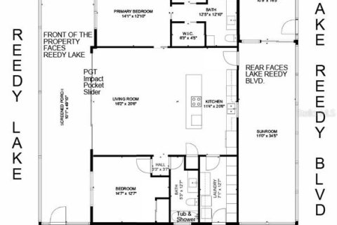 House in Frostproof, Florida 2 bedrooms, 164.58 sq.m. № 1662236 - photo 4
