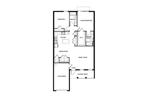 Townhouse floor plan «116SQM CARLO», 2 bedrooms in CELEBRATION POINTE