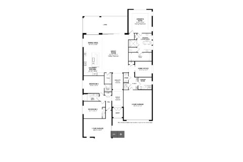 House floor plan «House», 3 bedrooms in La Terre at Avenir