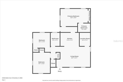 House in Port Charlotte, Florida 3 bedrooms, 97.45 sq.m. № 1778059 - photo 22