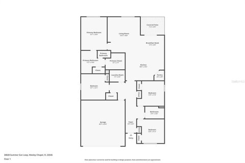 Villa ou maison à louer à Wesley Chapel, Floride: 4 chambres, 171.5 m2 № 2394341 - photo 5