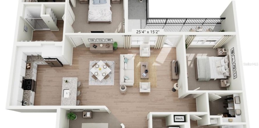 Villa ou maison à Apopka, Floride 2 chambres, 124.58 m2 № 2385683