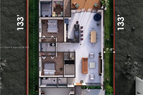 House in Miami, Florida 3 bedrooms, 103.49 sq.m. № 1983450 - photo 19