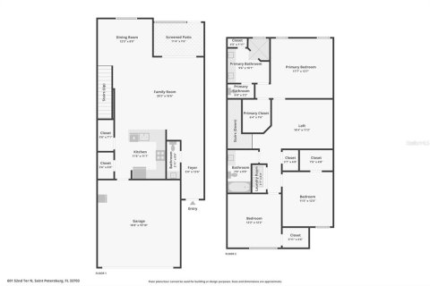 Townhouse in Saint Petersburg, Florida 3 bedrooms, 185.34 sq.m. № 1771066 - photo 29