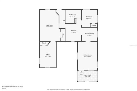 House in Holly Hill, Florida 3 bedrooms, 101.17 sq.m. № 1870135 - photo 25