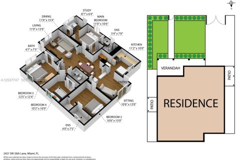 Casa en alquiler en Miami, Florida, 4 dormitorios № 2083609 - foto 26