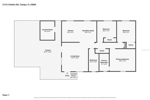Villa ou maison à louer à Tampa, Floride: 3 chambres, 95.32 m2 № 2389314 - photo 22
