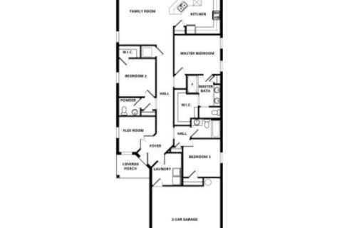 House floor plan «House», 3 bedrooms in Trilby Crossing