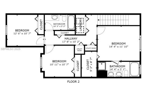 Купить виллу или дом в Ривервью, Флорида 3 спальни, 140м2, № 1818545 - фото 22
