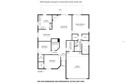 Villa ou maison à louer à Jacksonville, Floride: 3 chambres, 150.5 m2 № 2167820 - photo 18