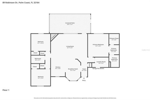 House in Palm Coast, Florida 3 bedrooms, 148.64 sq.m. № 2200971 - photo 4