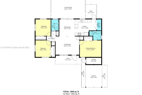 Купить виллу или дом в Майами, Флорида 3 спальни, 103.49м2, № 1971576 - фото 21
