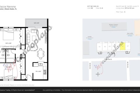 Condo in Miami, Florida, 2 bedrooms  № 1951044 - photo 15