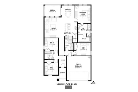 Планировка Виллы или дома «5565 Quartz Ct» 2 спальни в ЖК Riverstone