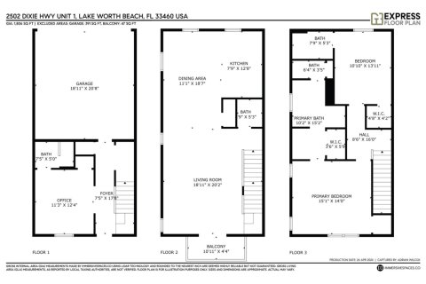 Touwnhouse à louer à Lake Worth, Floride: 3 chambres, 185.8 m2 № 1152125 - photo 1